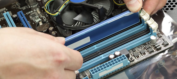 Man fixing a computer